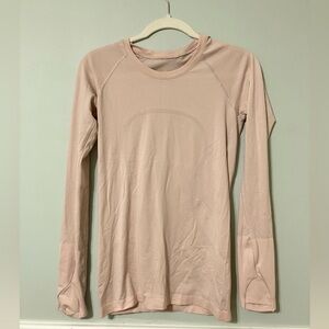 Lululemon Swiftly Tech long sleeve shirt 4 light pink